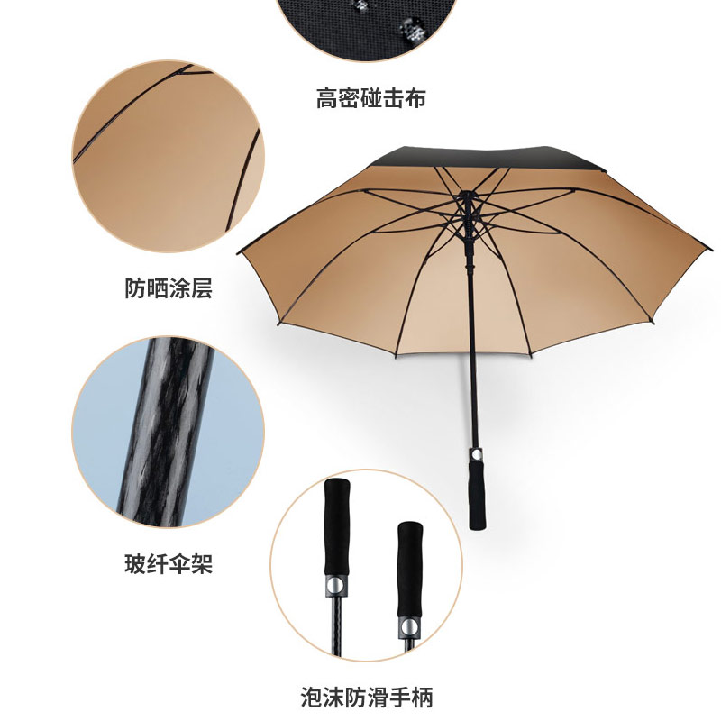 长柄黄色网站深夜logo广告伞晴雨两用太阳伞防晒防紫外线大号遮阳伞